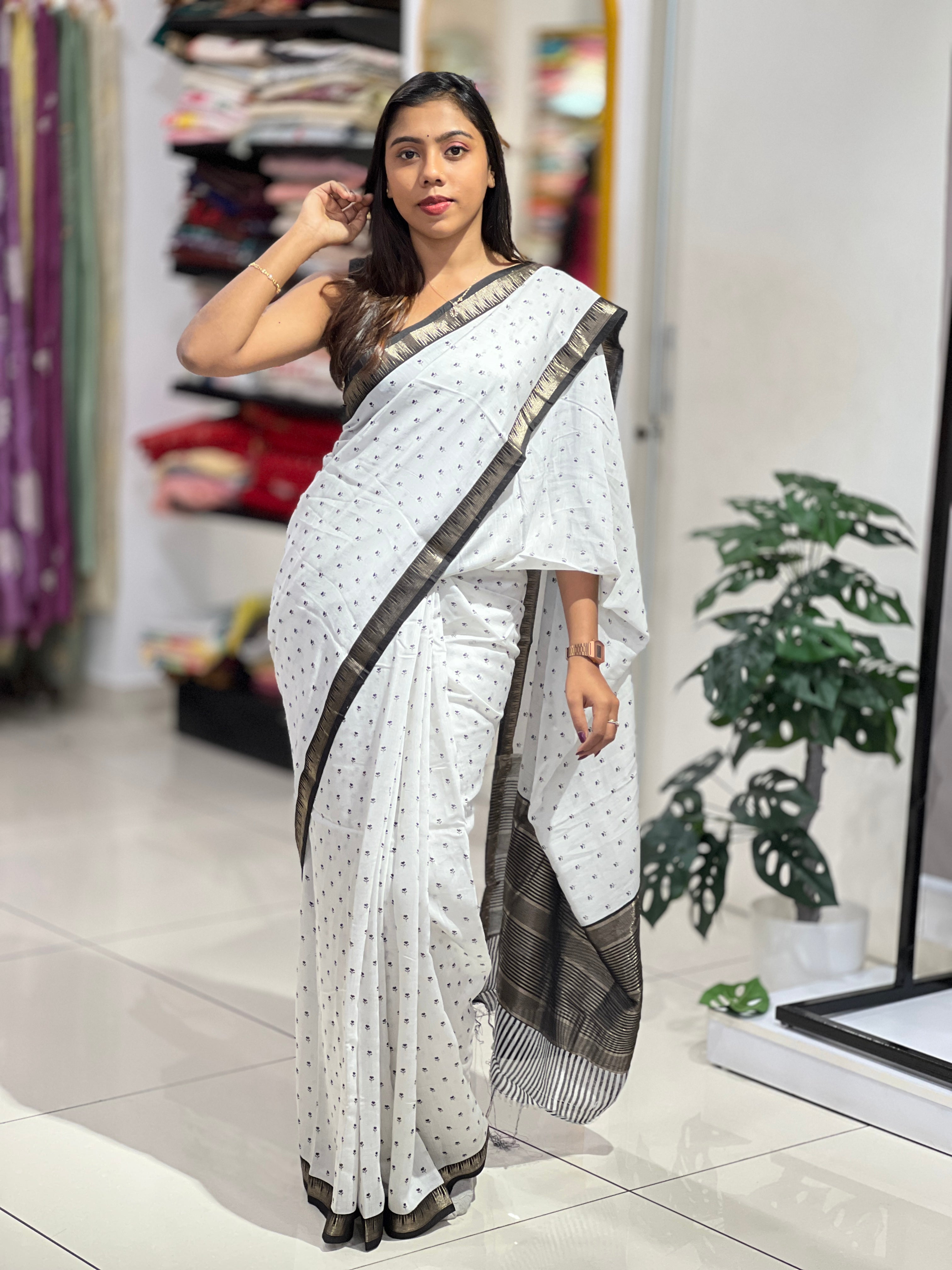 Digital Printed Semi Silk Saree | PKS159