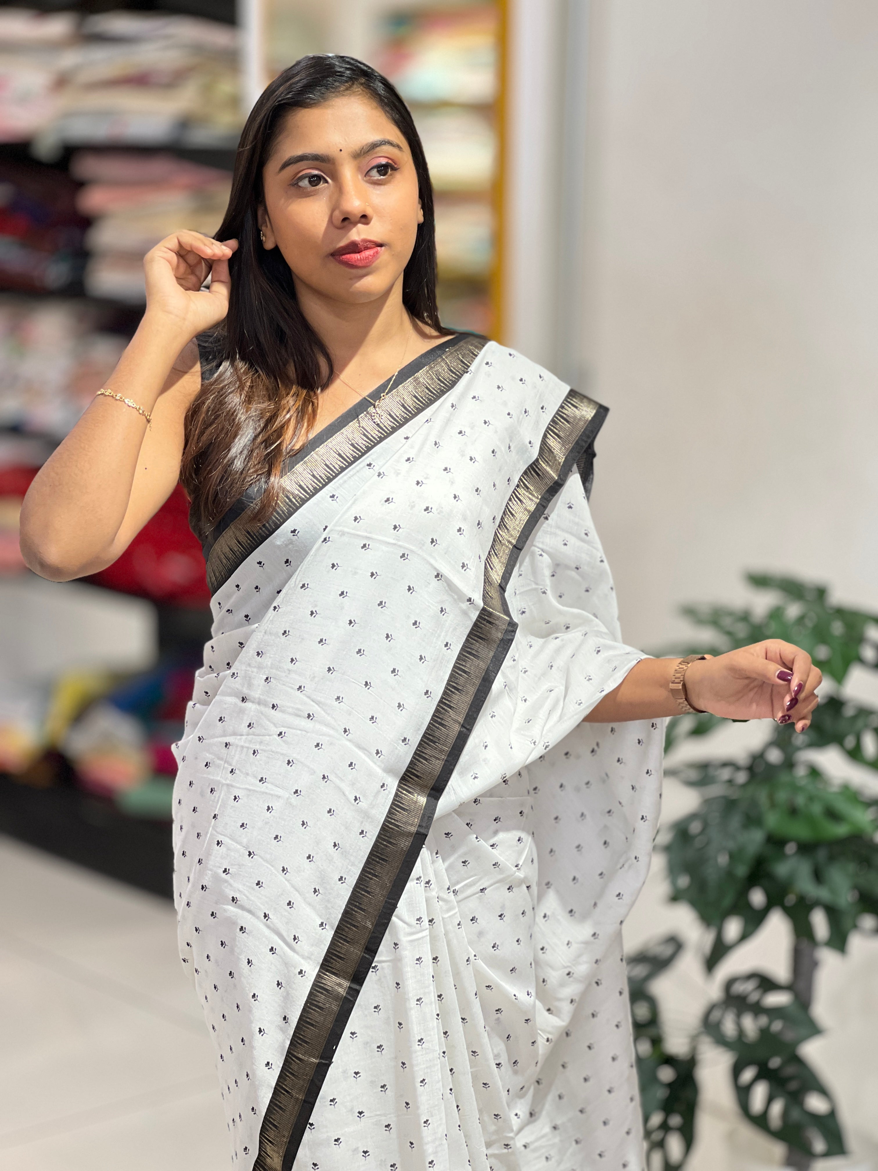 Digital Printed Semi Silk Saree | PKS159