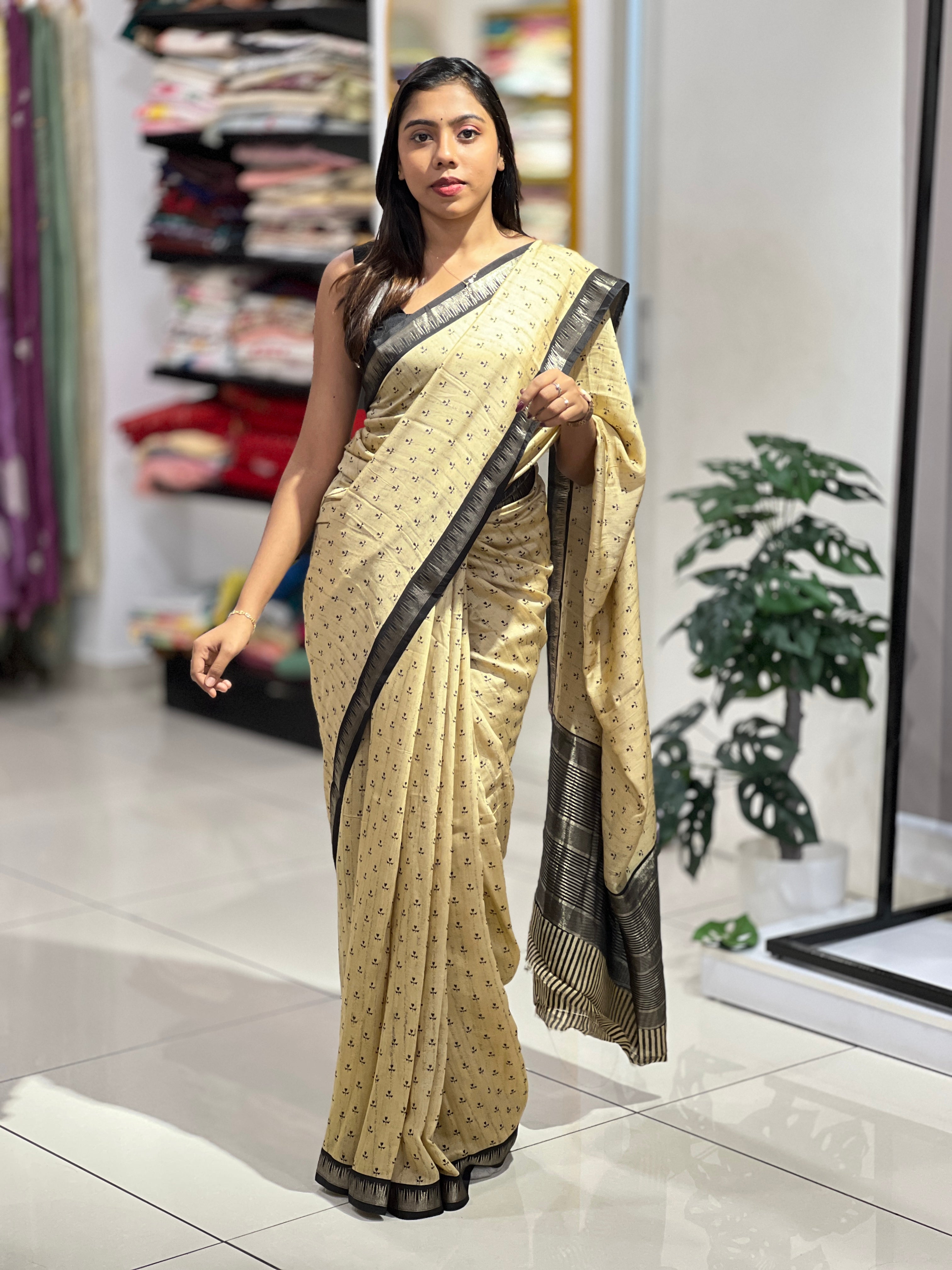 Digital Printed Semi Silk Saree | PKS161