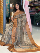Geometrical Printed Chanderi Silk Saree | RGD193