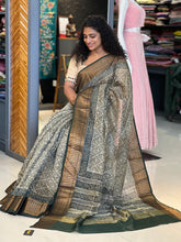 Geometrical Printed Chanderi Silk Saree | RGD193