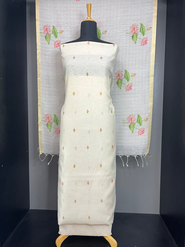 Floral Digital Print Detailed Chanderi Salwar Set | MR145