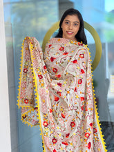 Thread Embroidery Detailed Chanderi Finish Dupatta | VET304