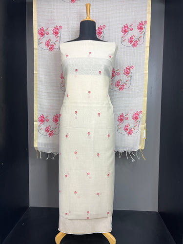 Floral Digital Print Detailed Chanderi Salwar Set | MR150