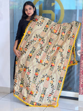 Thread Embroidery Detailed Chanderi Finish Dupatta | VET293