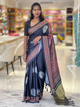 Geometric Print Patterned Modal Saree | SSN116