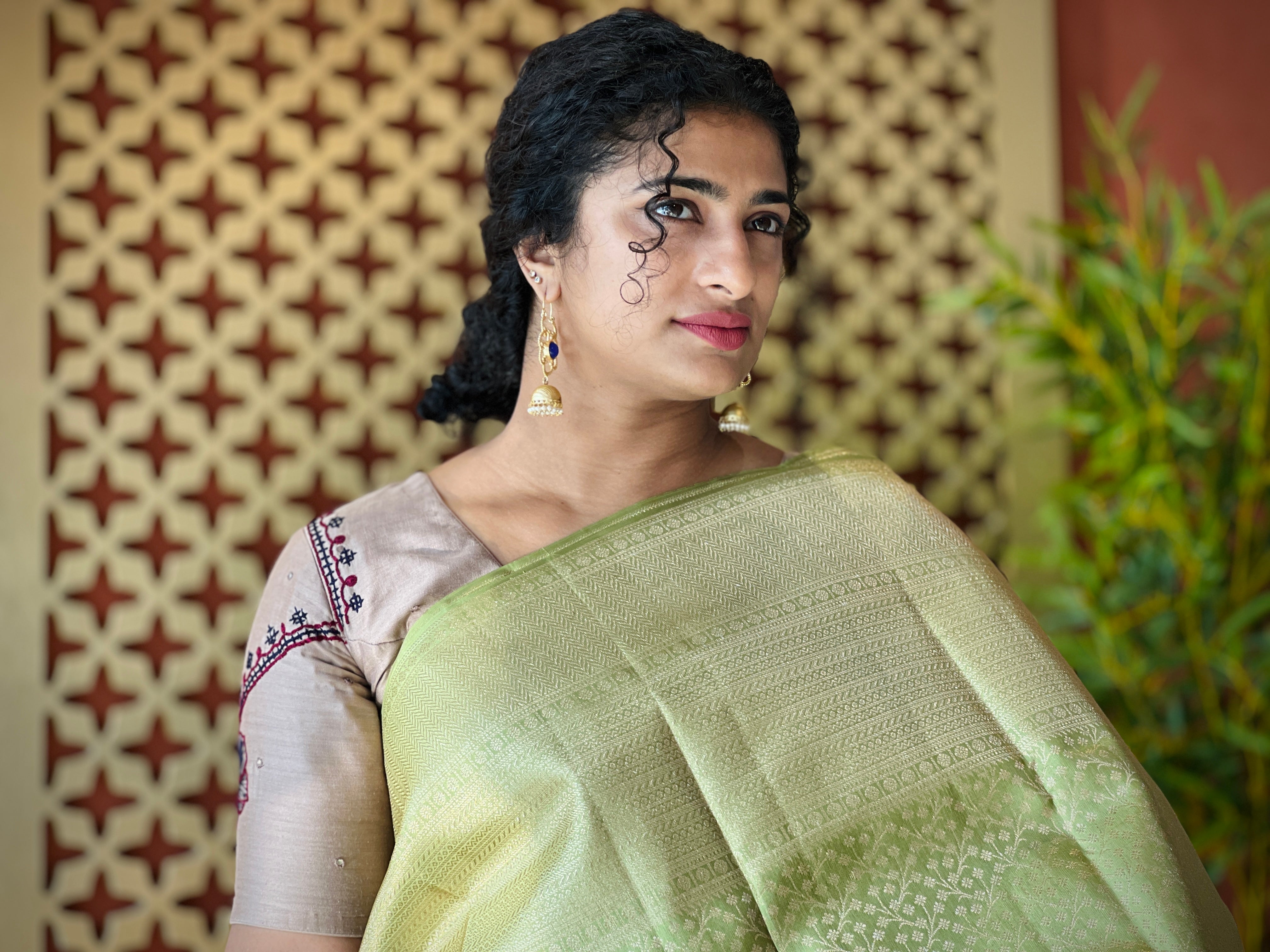 Floral Jaal Weaving Kanchipuram Saree | HH198