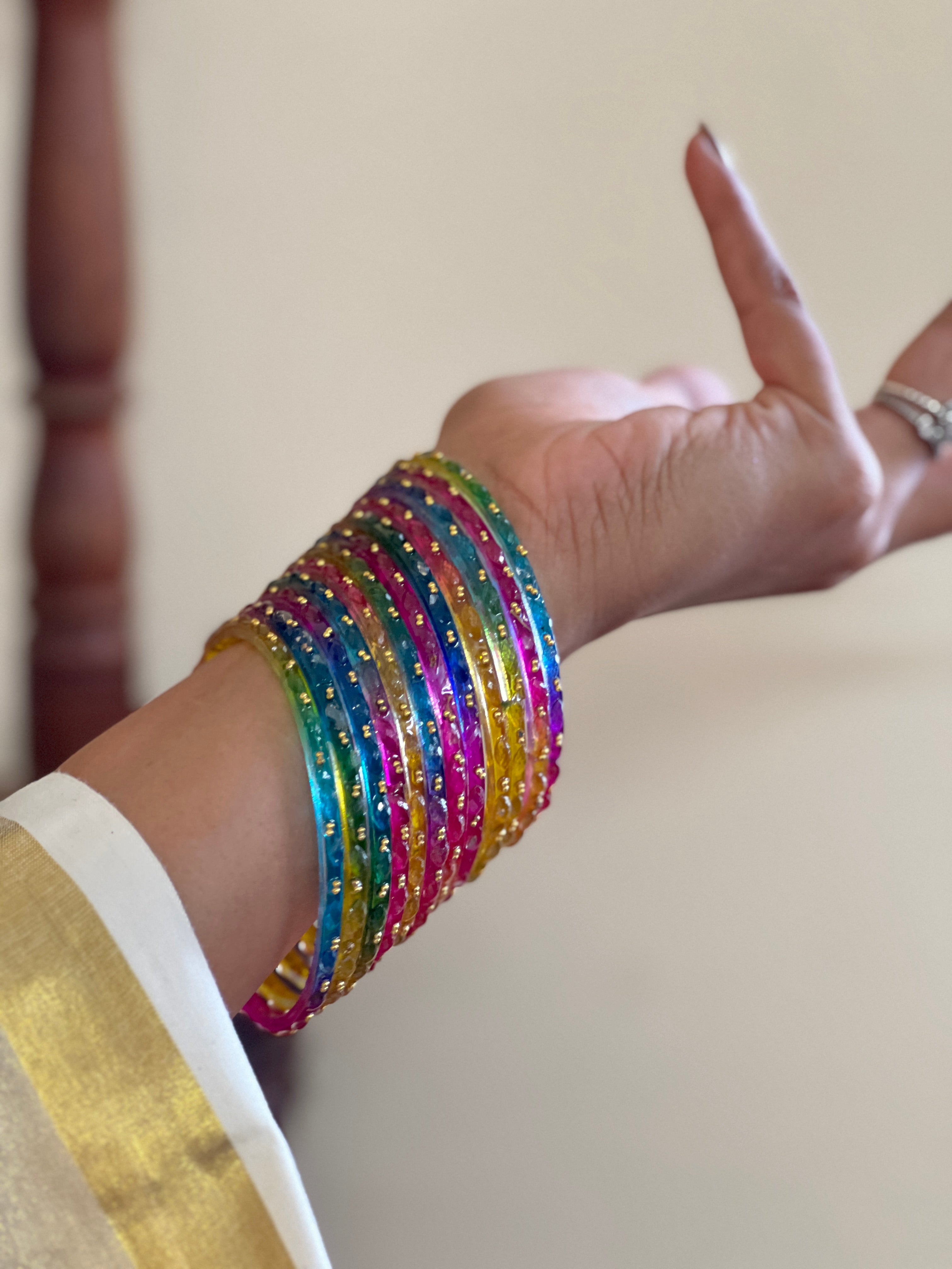 Premium Glass Bangles |KGB123