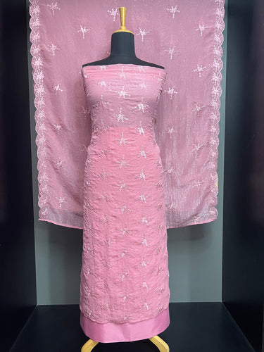 Machine Embroidery Detailed Shimmer Organza Salwar Set | SW2158