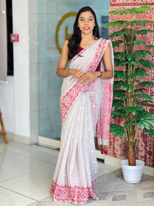 Thread and Zari Weaved Jamdani Saree | SSN223