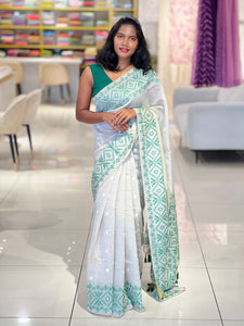 Thread and Zari Weaved Jamdani Saree | SSN220