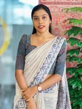 Thread and Zari Weaved Jamdani Saree | SSN222