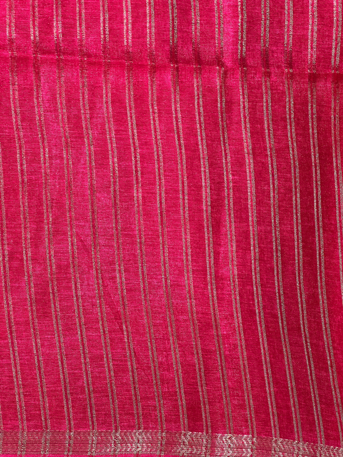 Thin Zari Border Pattern Semi Tussar Saree | ASH117
