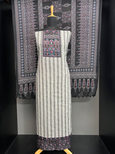 Stripes Patterned Cotton Salwar Set | SW2165