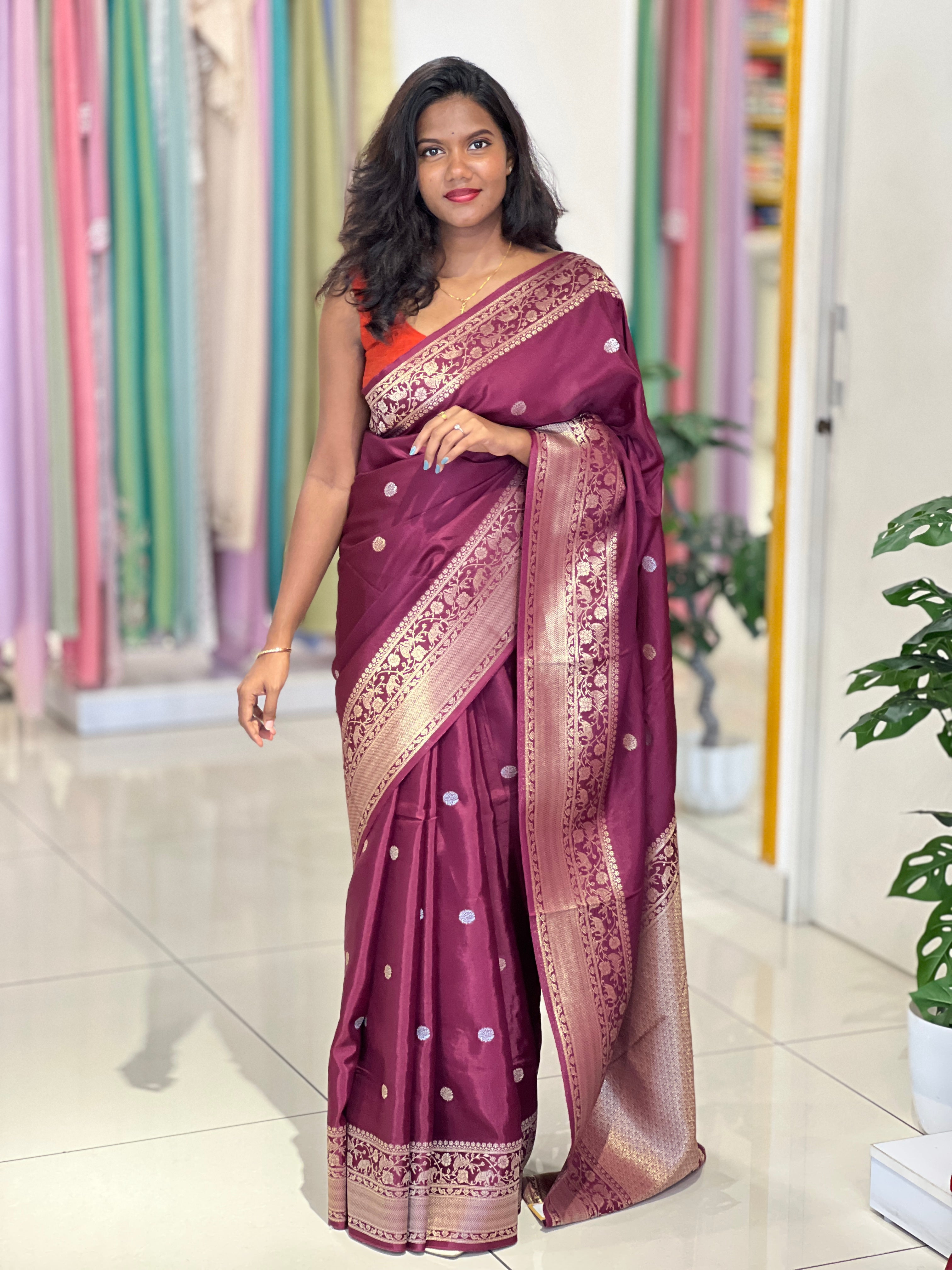 Traditional Semi Banarasi Saree | NN496