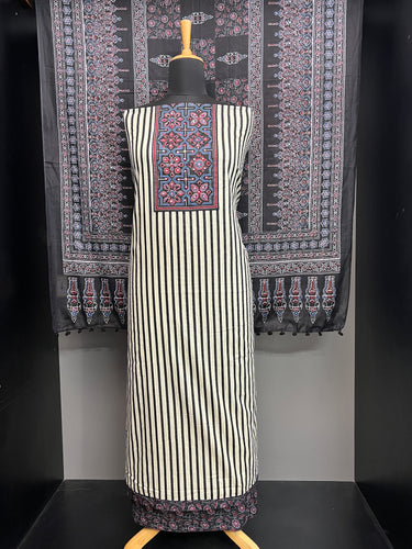 Stripes Patterned Cotton Salwar Set | SW2164