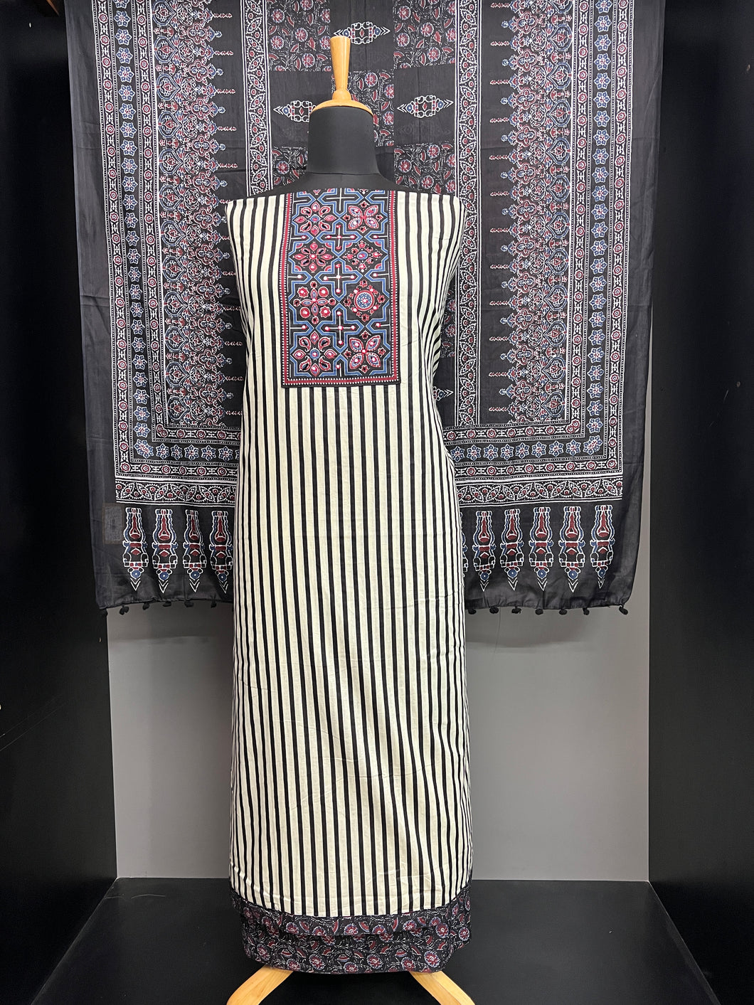 Stripes Patterned Cotton Salwar Set | SW2164