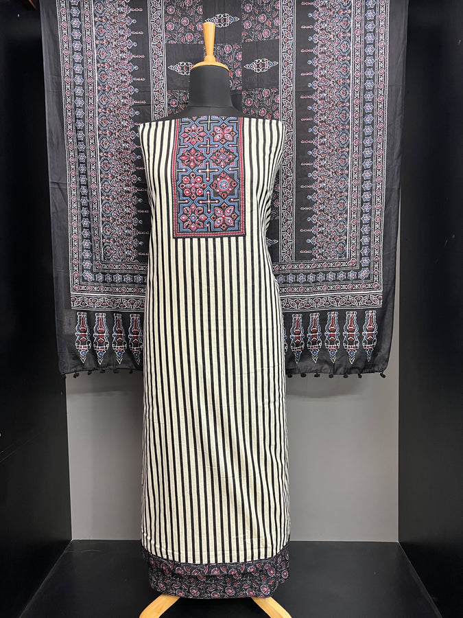 Stripes Patterned Cotton Salwar Set | SW2164