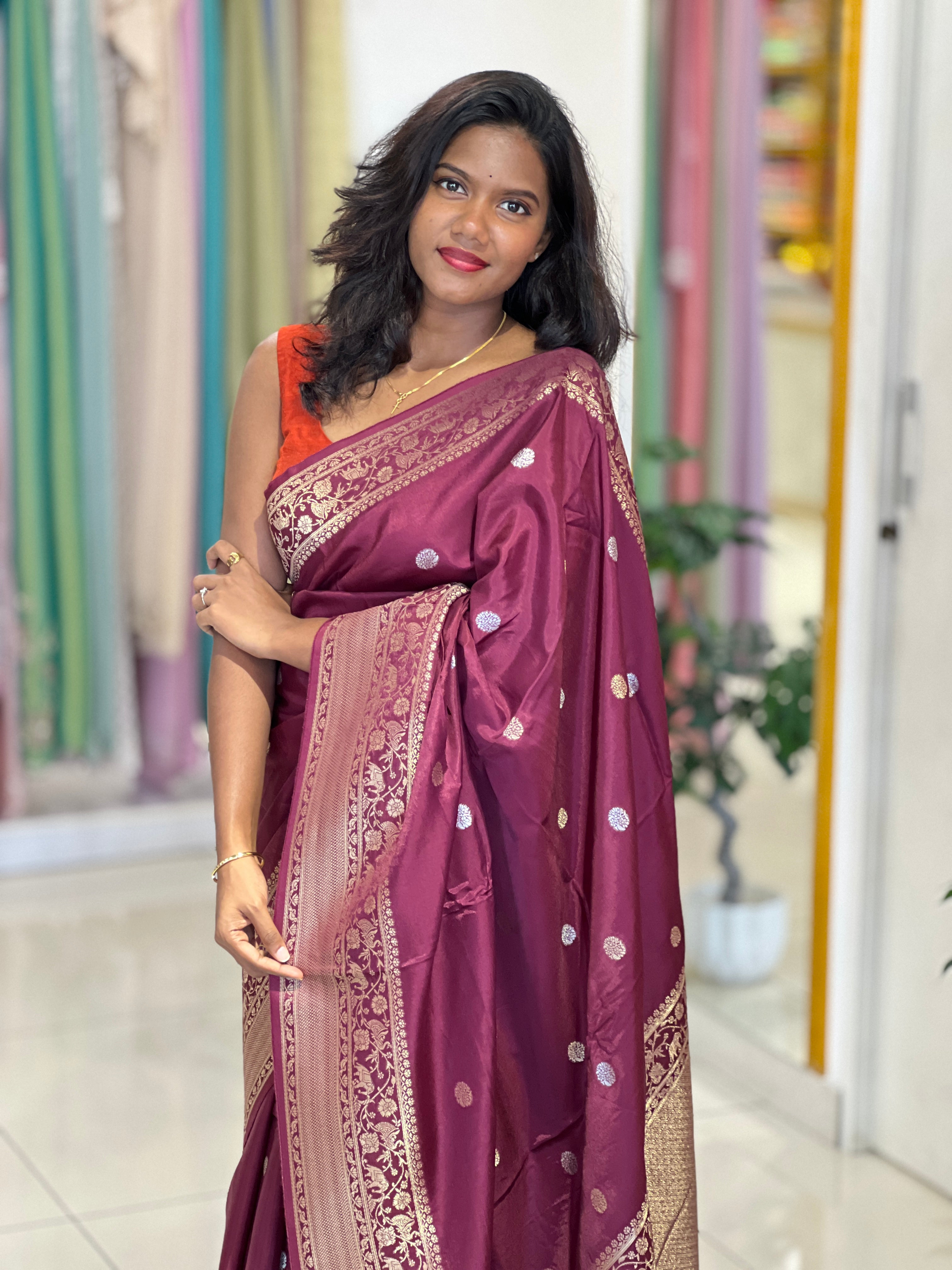 Traditional Semi Banarasi Saree | NN496