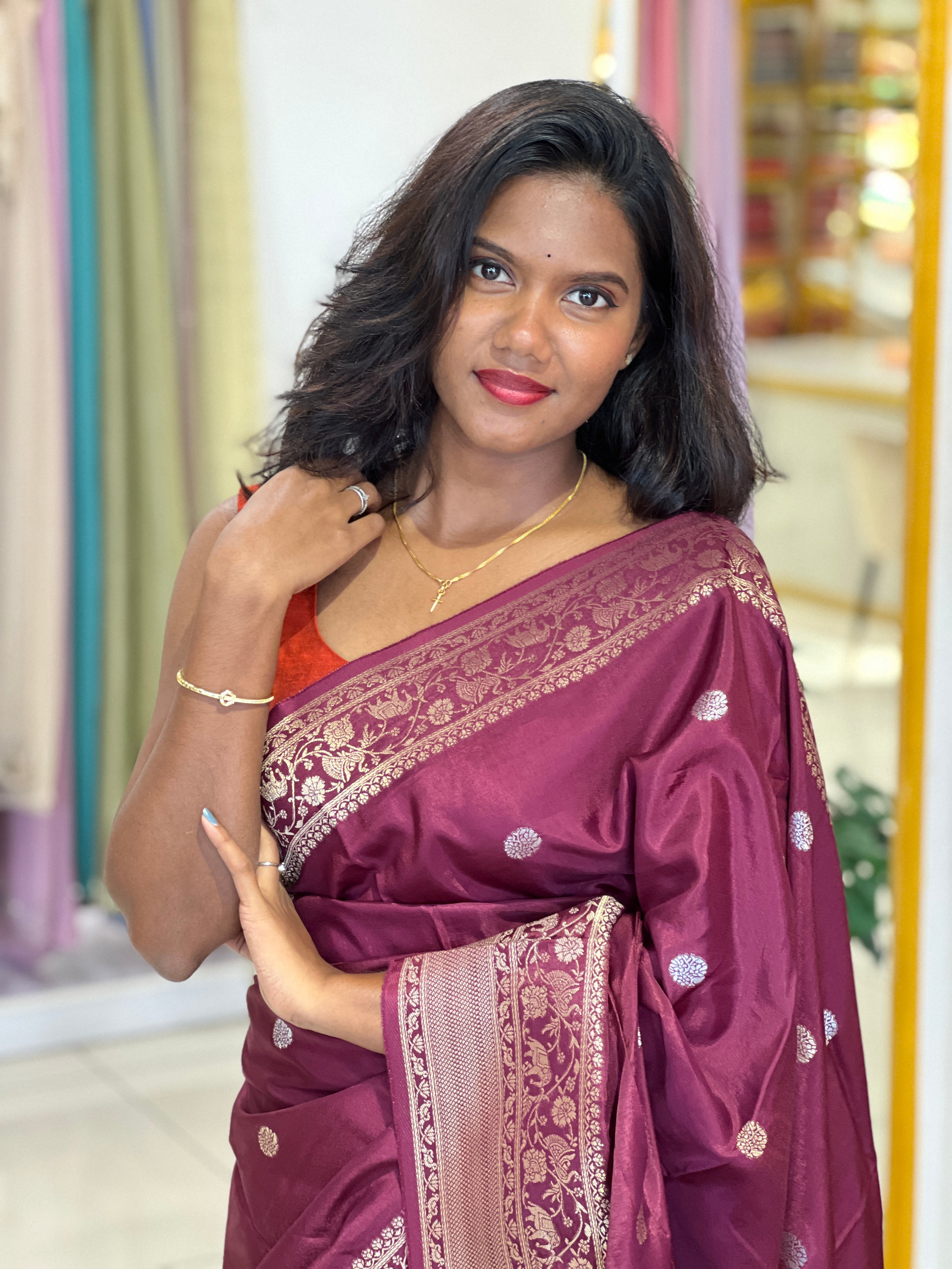 Traditional Semi Banarasi Saree | NN496