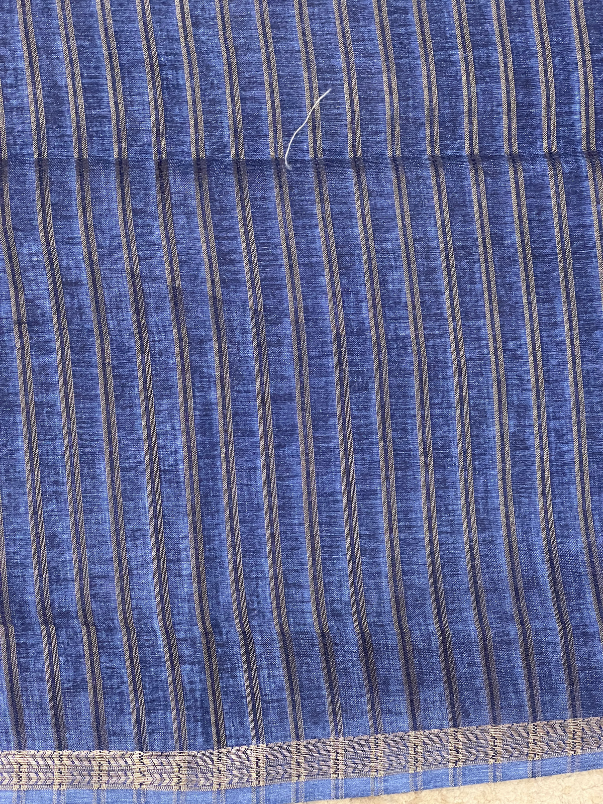 Thin Zari Border Pattern Semi Tussar Saree | ASH107