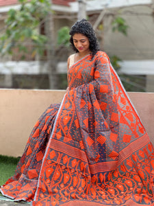 Jamdani weave cotton sarees | AB246