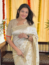 Polka Dot Weaving Patterned Semi Silk Saree | SSN202