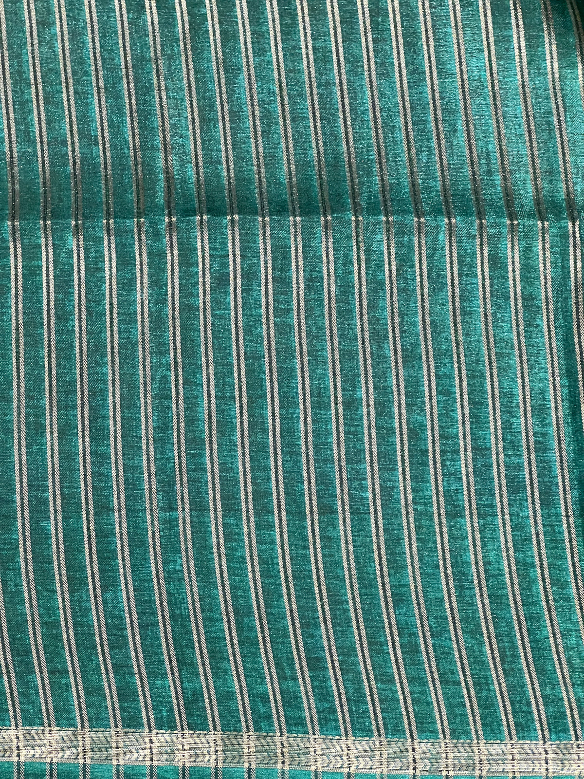 Thin Zari Border Pattern Semi Tussar Saree | ASH109