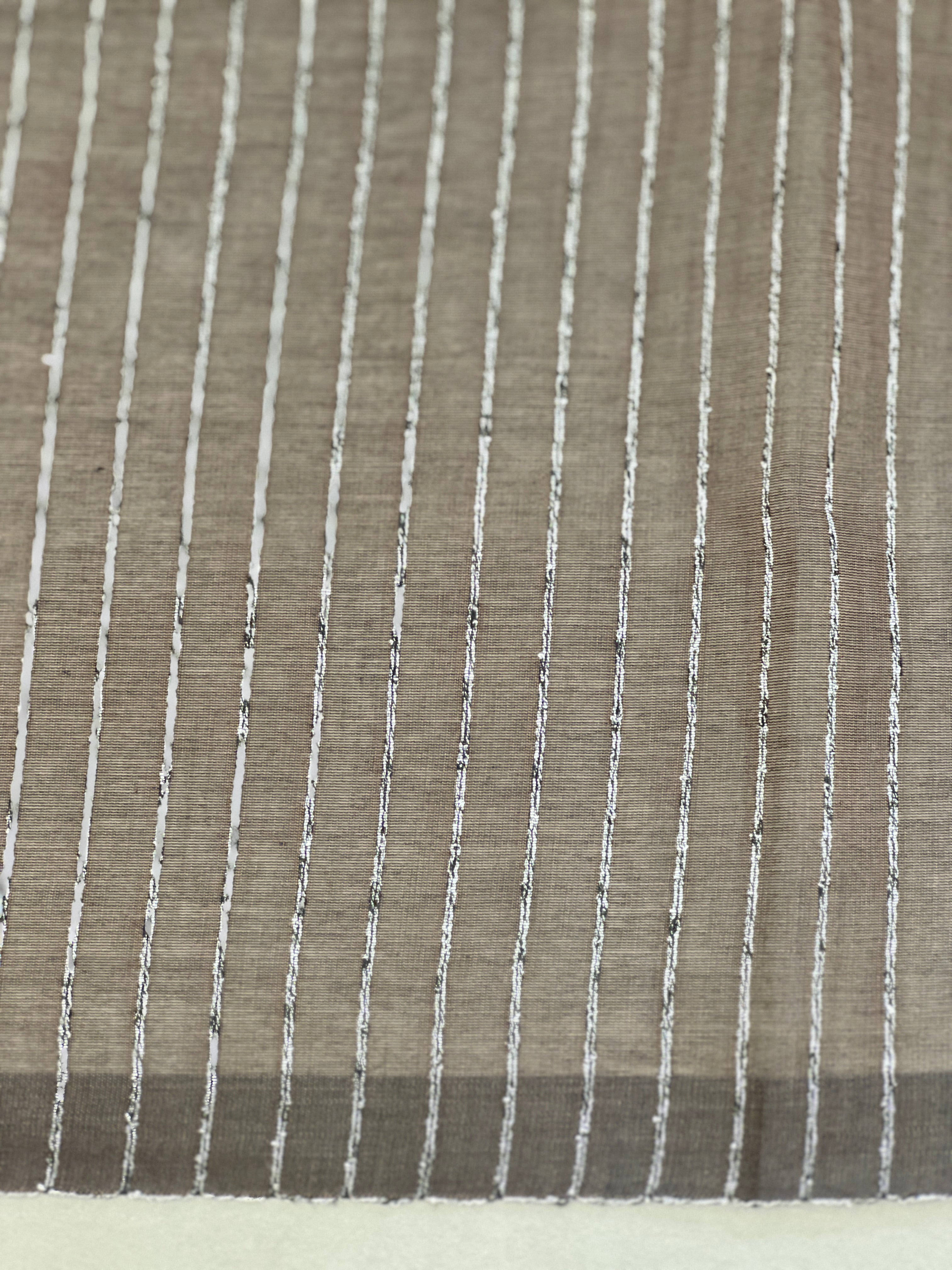 Machine Embroidered Cotton Saree | RVS135
