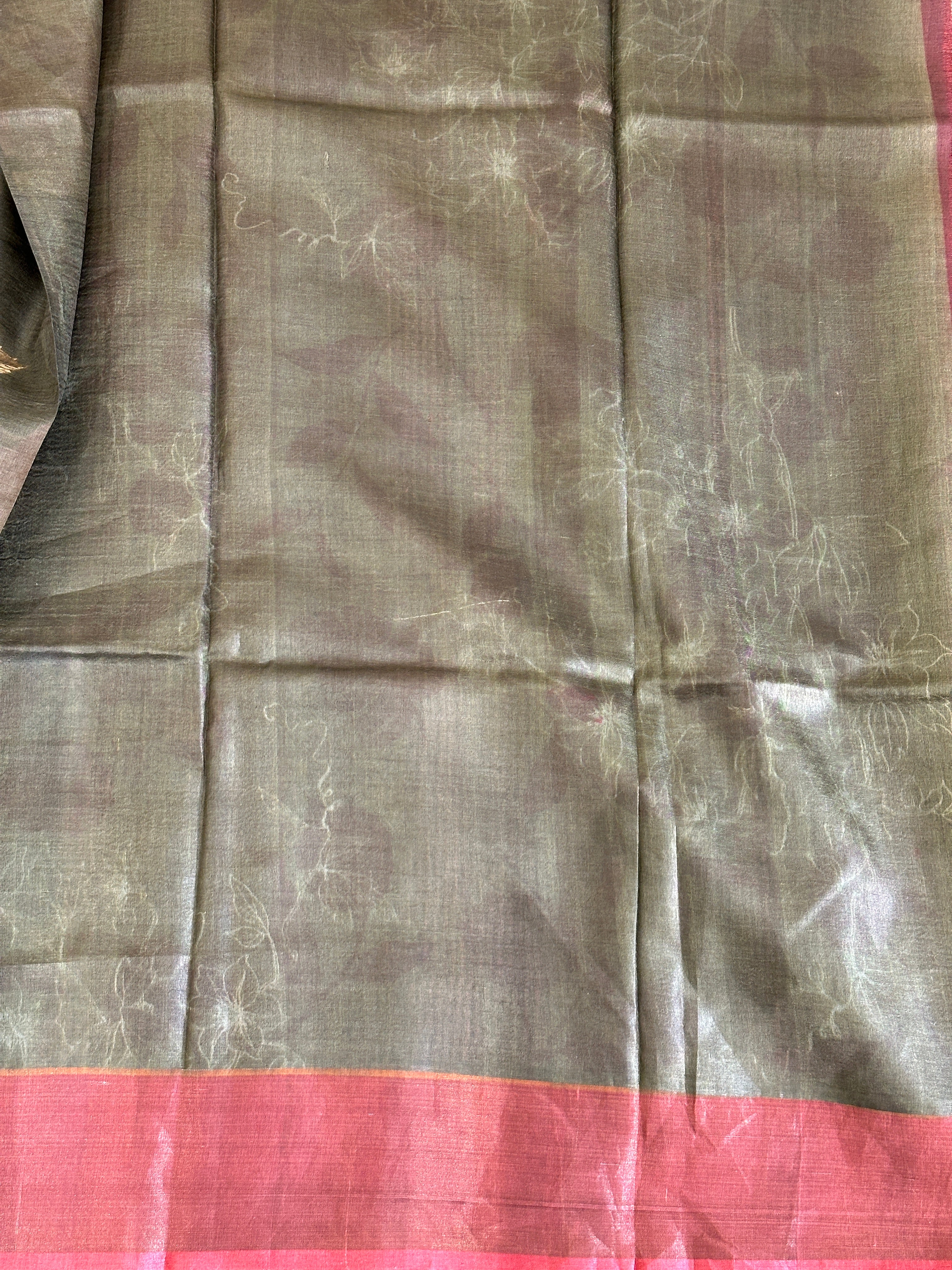 Digital Printed Pure Tussar Saree | AYD178