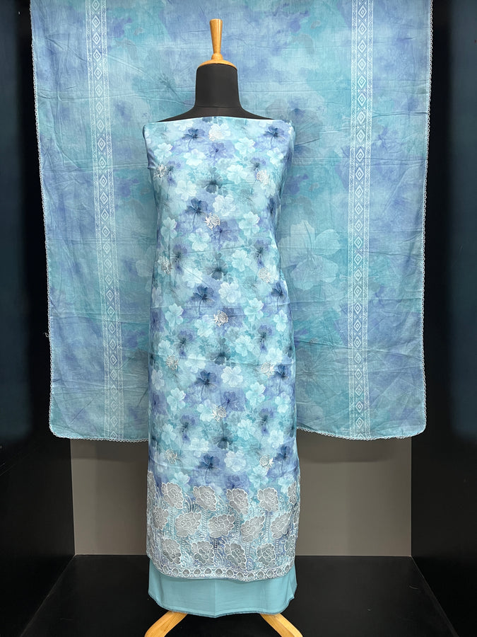 Floral Digital Print Pattern Cotton Salwar Set | SW2177