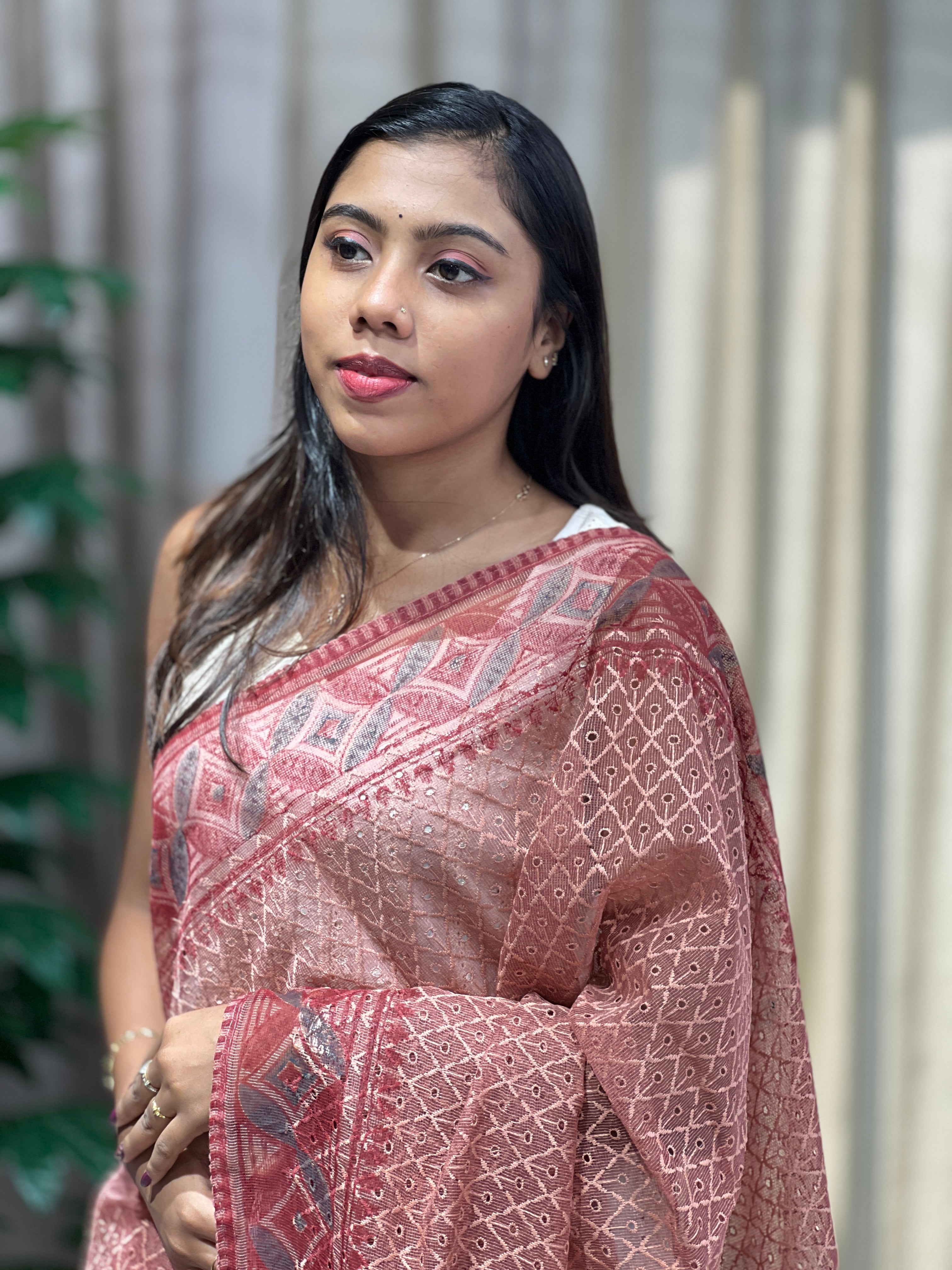 Block Printed Kota Saree | PF1189