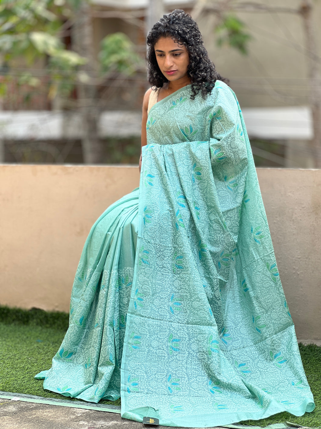 Embroidered Tussar Saree | YNG131