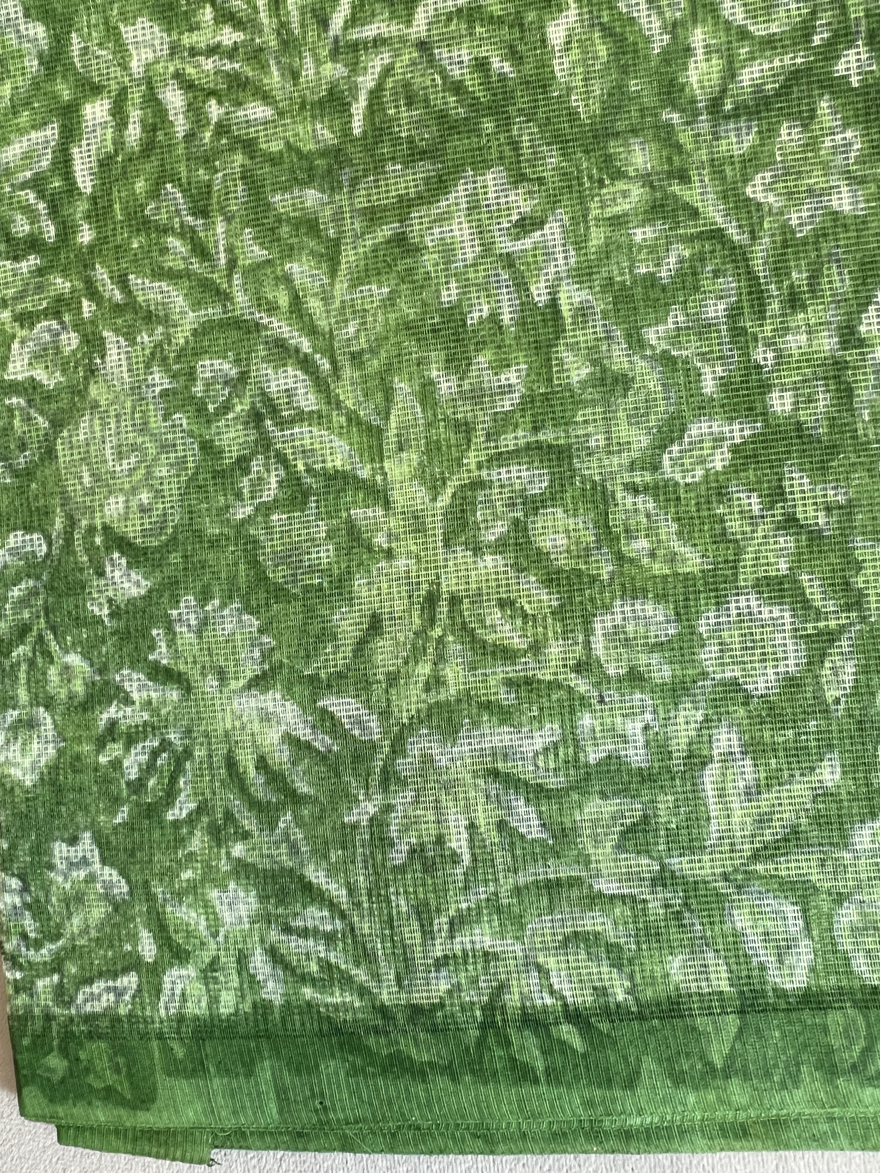 Block Printed Super Net Kota Saree | JSC779
