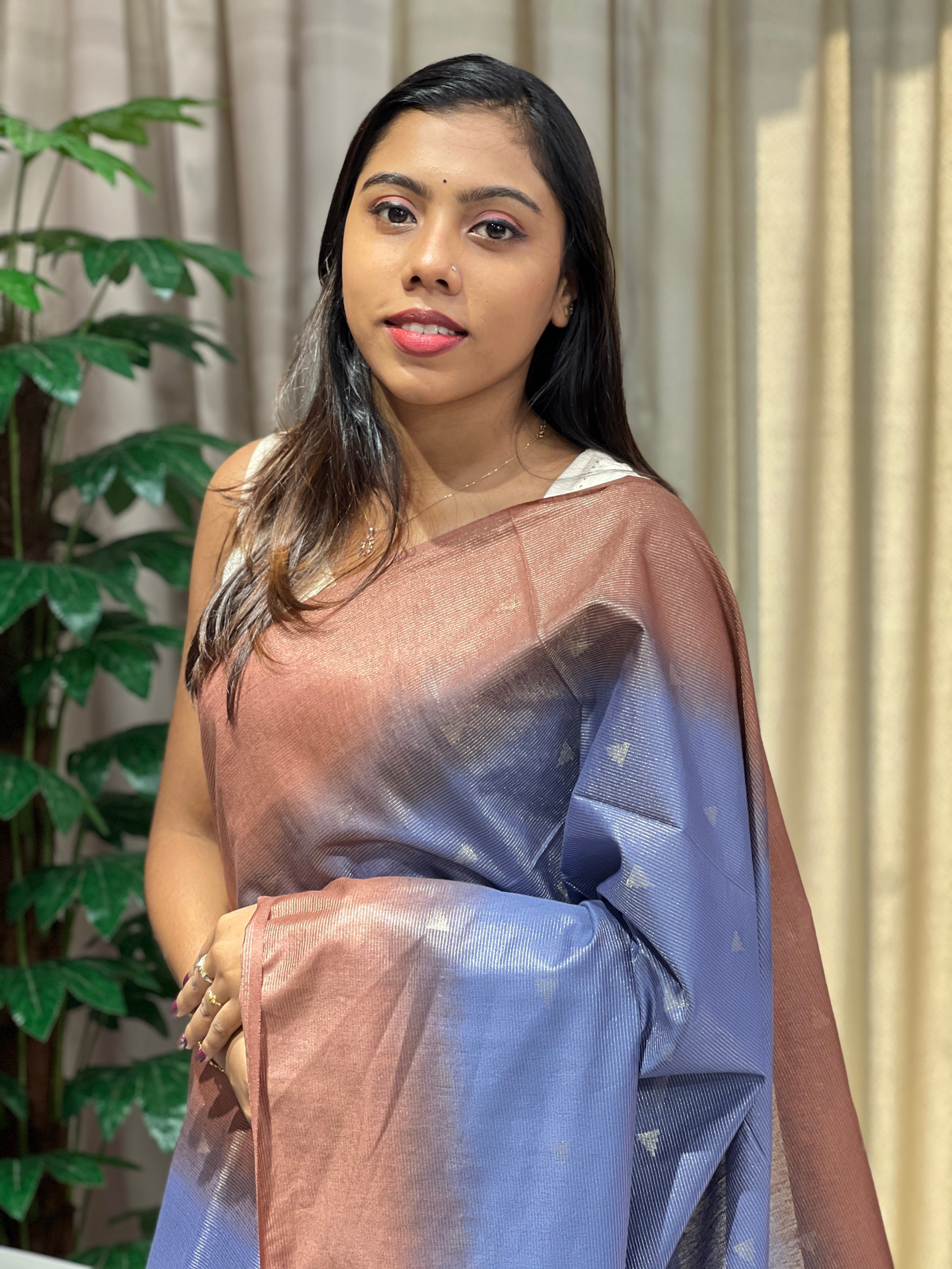 Zari Stripes Patterned Semi Silk Saree | PF1102