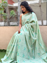 Embroidered Tussar Saree | YNG131