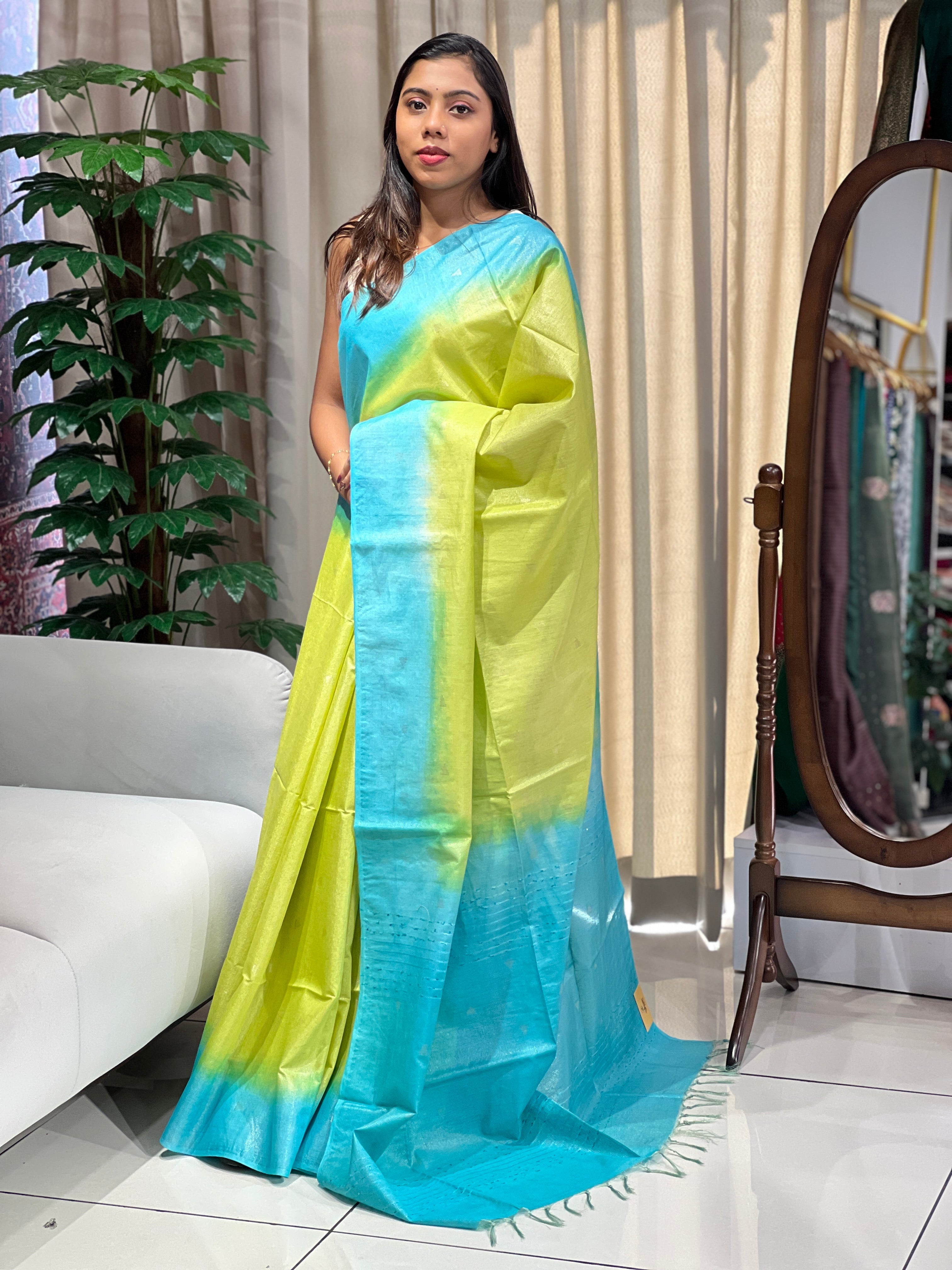 Zari Stripes Patterned Semi Silk Saree | PF1099