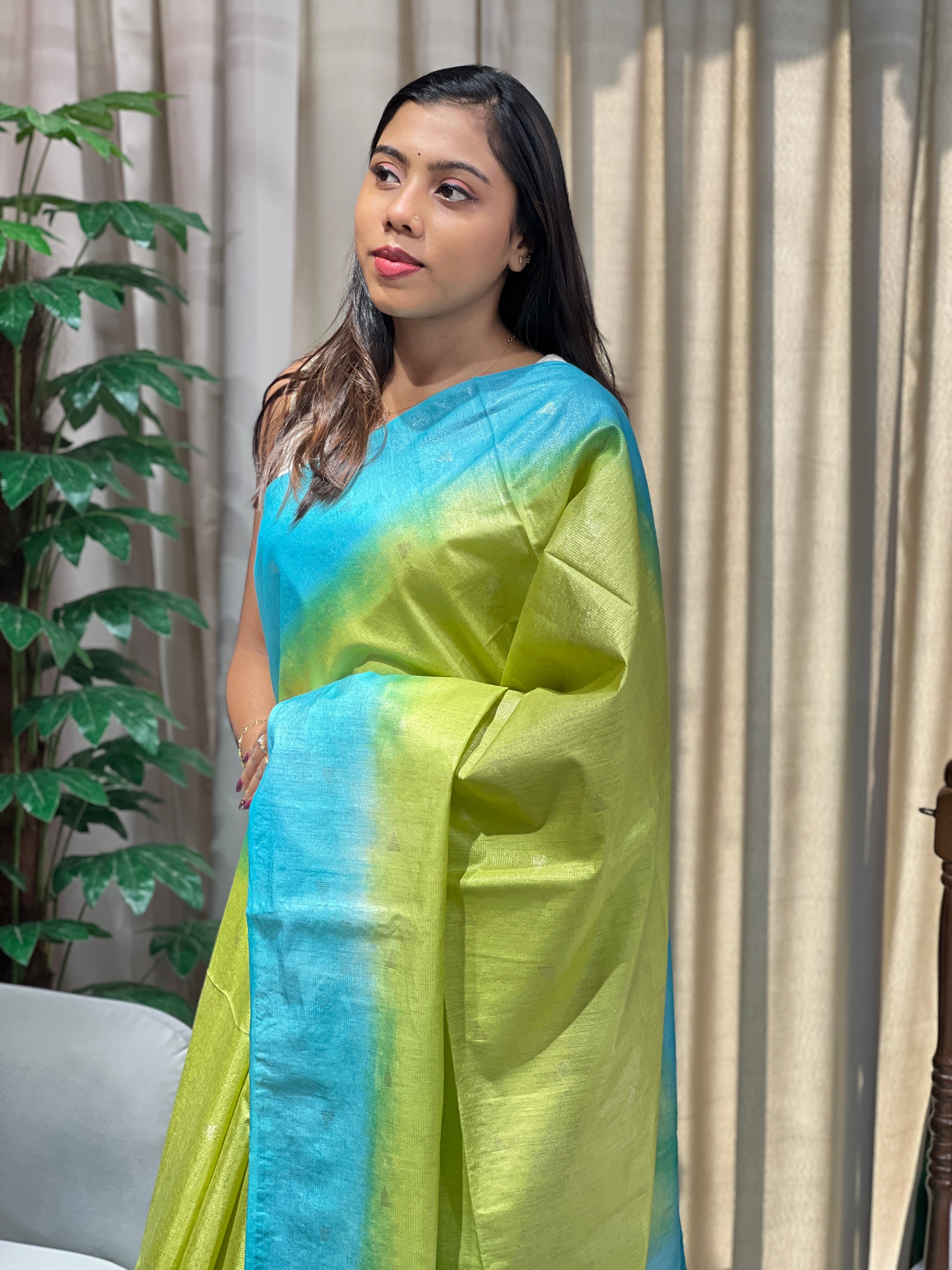 Zari Stripes Patterned Semi Silk Saree | PF1099