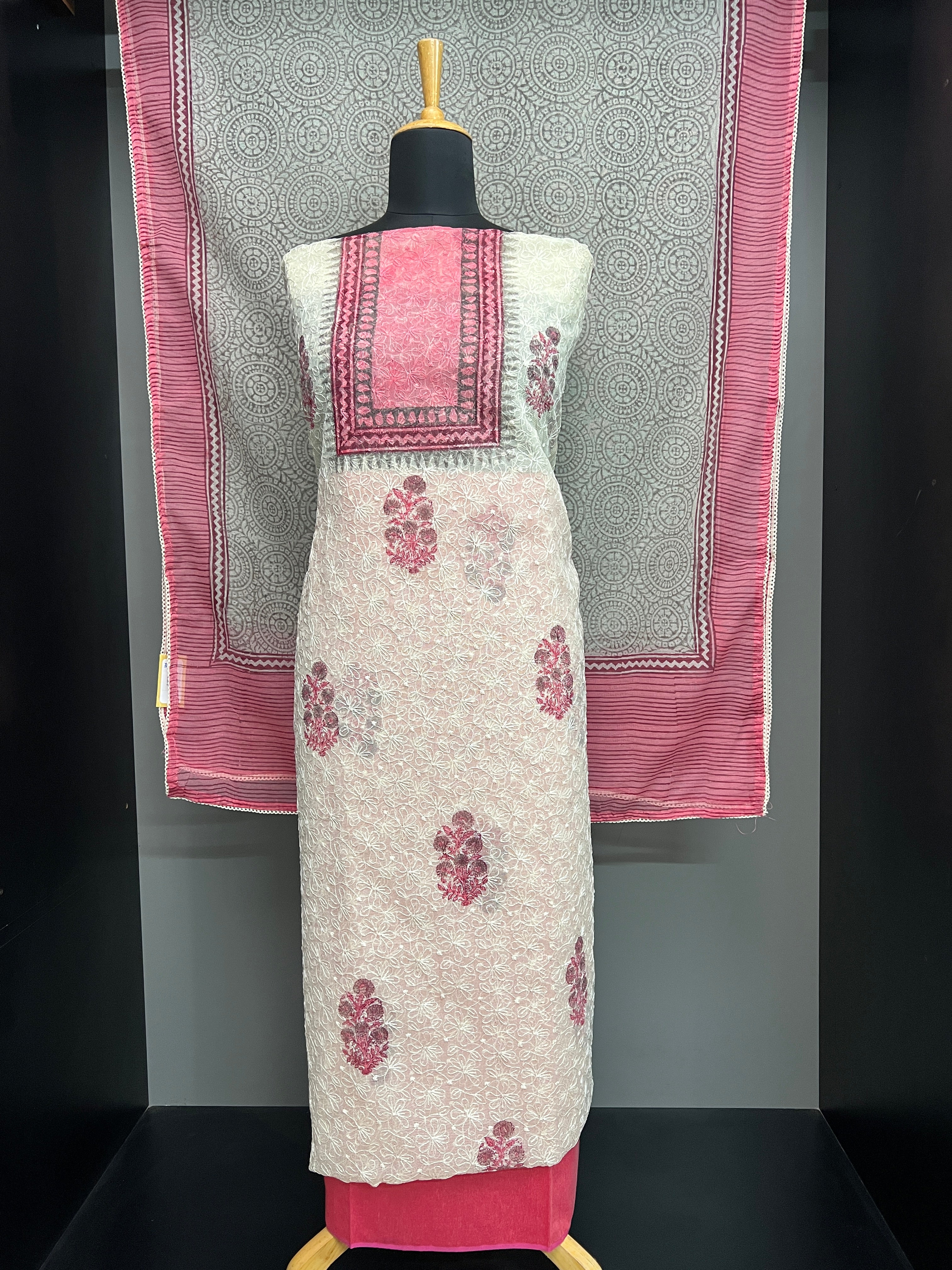 Hand Block Printed Tepchi Kota Salwar Set | SW2212