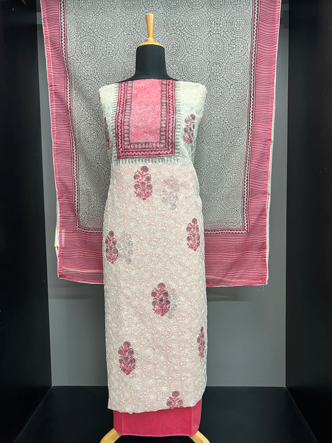 Hand Block Printed Tepchi Kota Salwar Set | SW2212