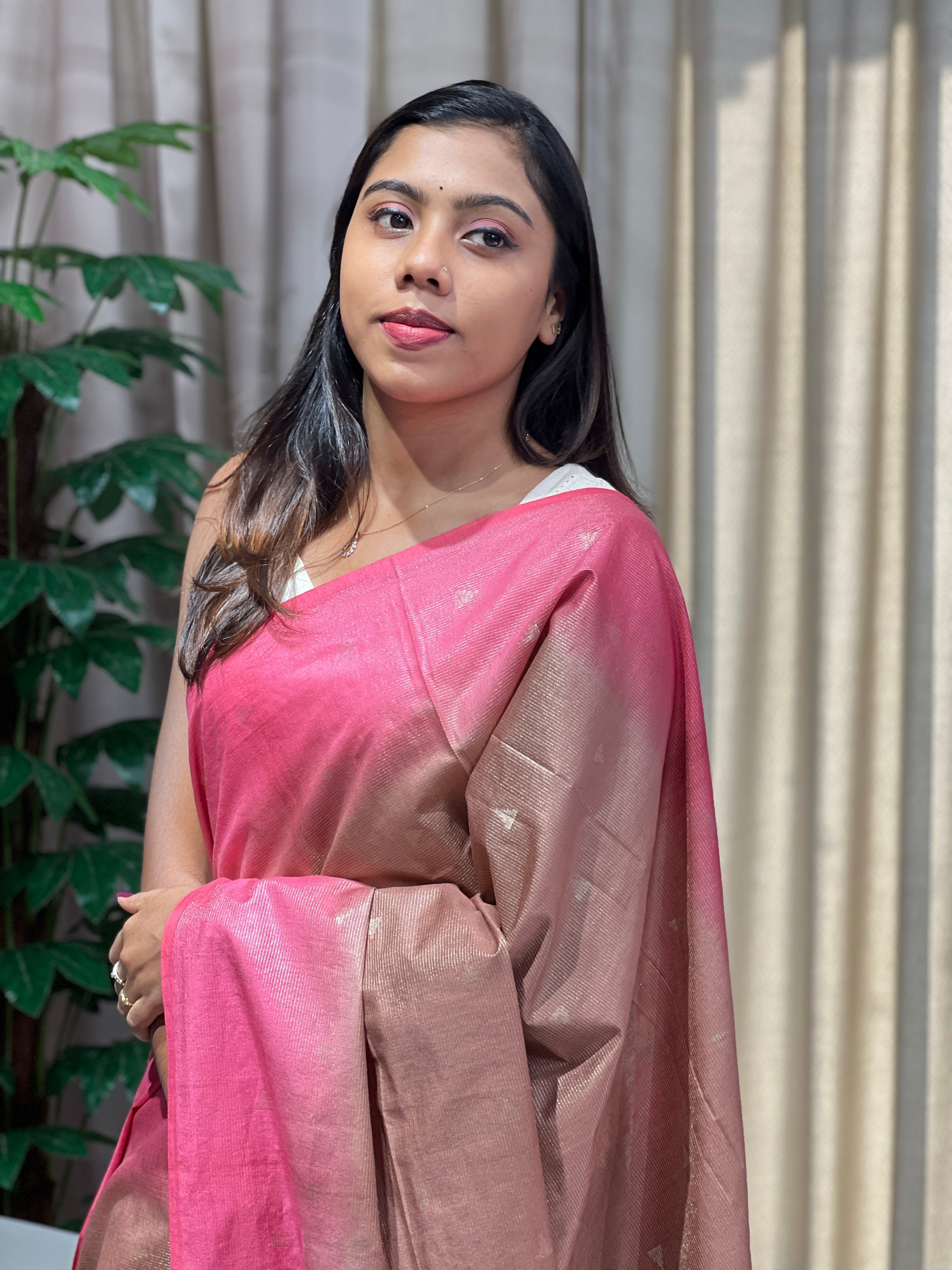 Zari Stripes Patterned Semi Silk Saree | PF1101