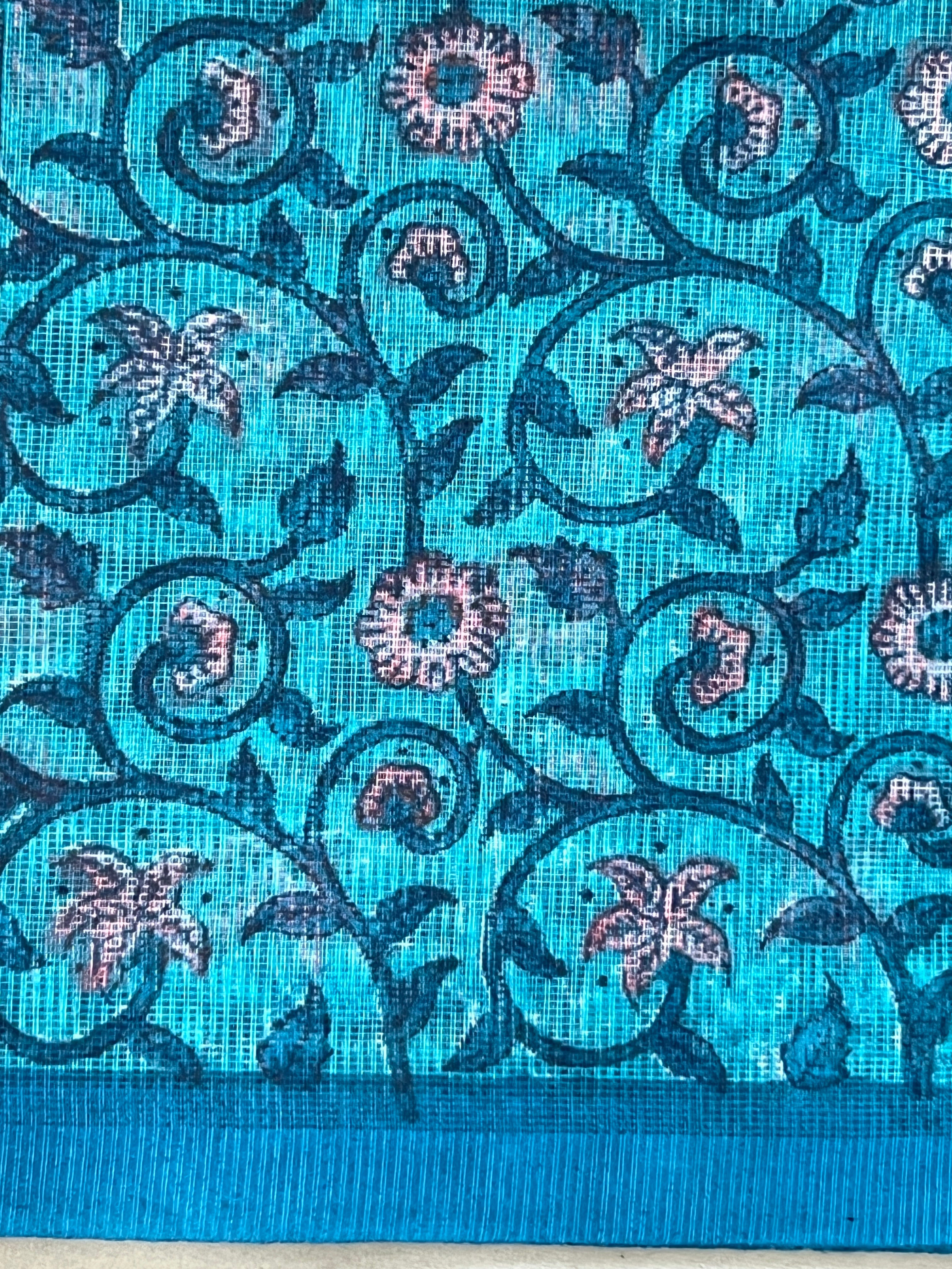 Block printed Super Net Kota Saree | JSC778