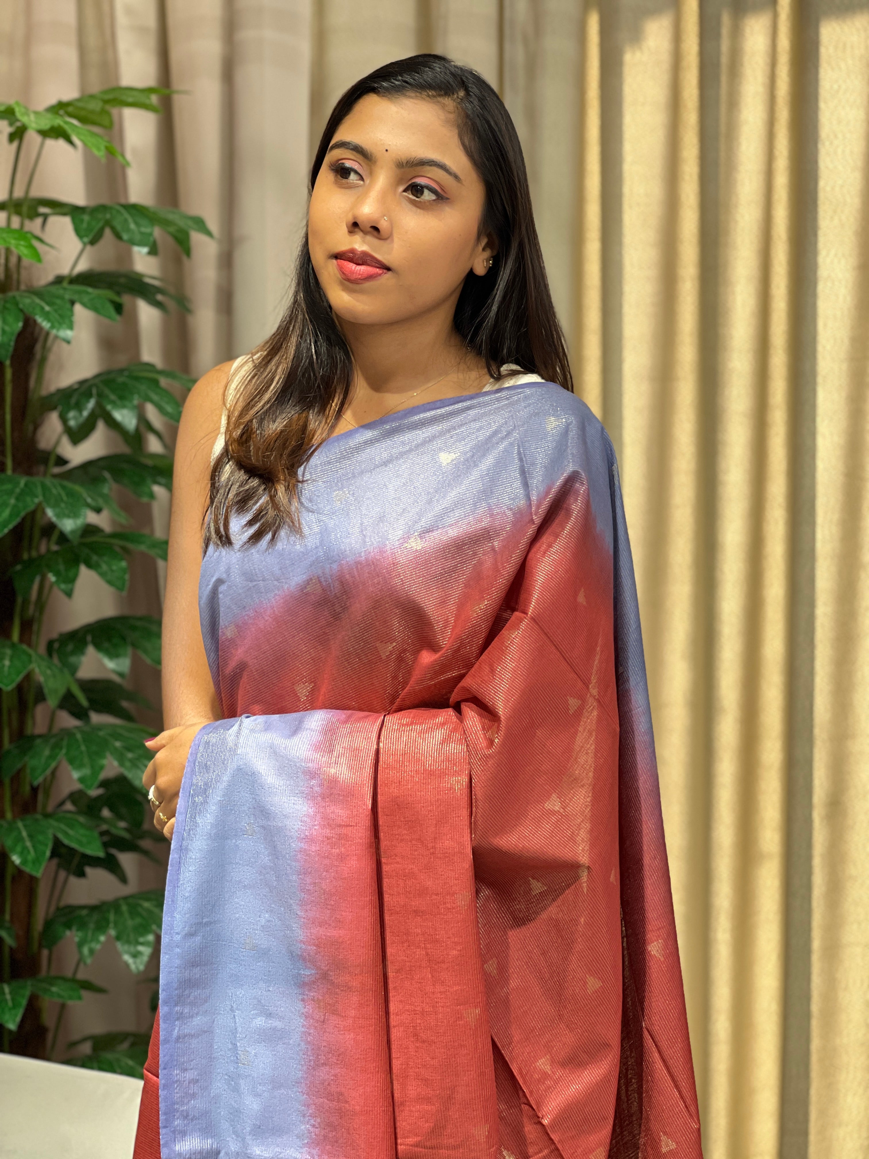 Zari Stripes Patterned Semi Silk Saree | PF1103