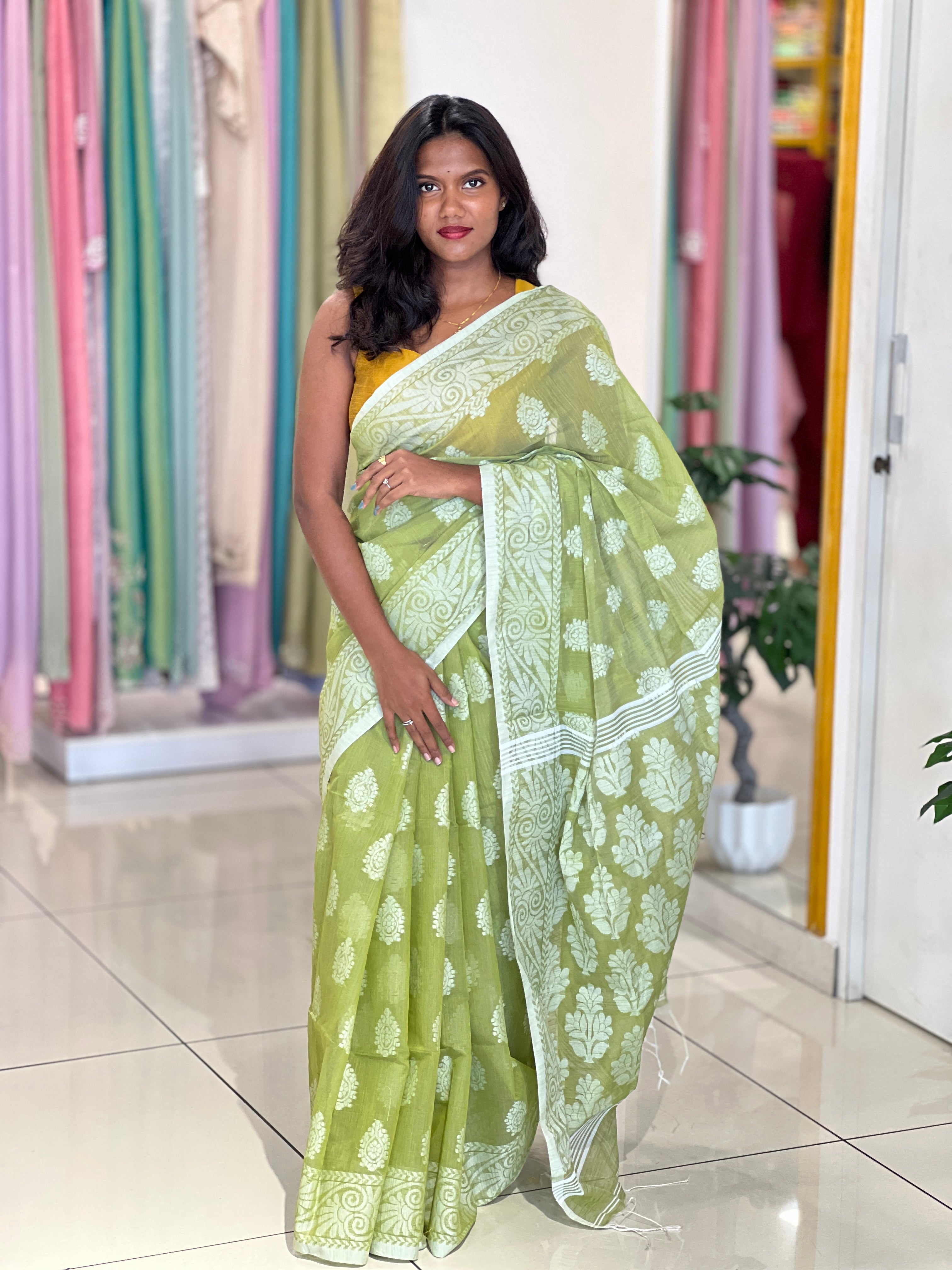 Scattered Weaved Jamdani Saree |RP818