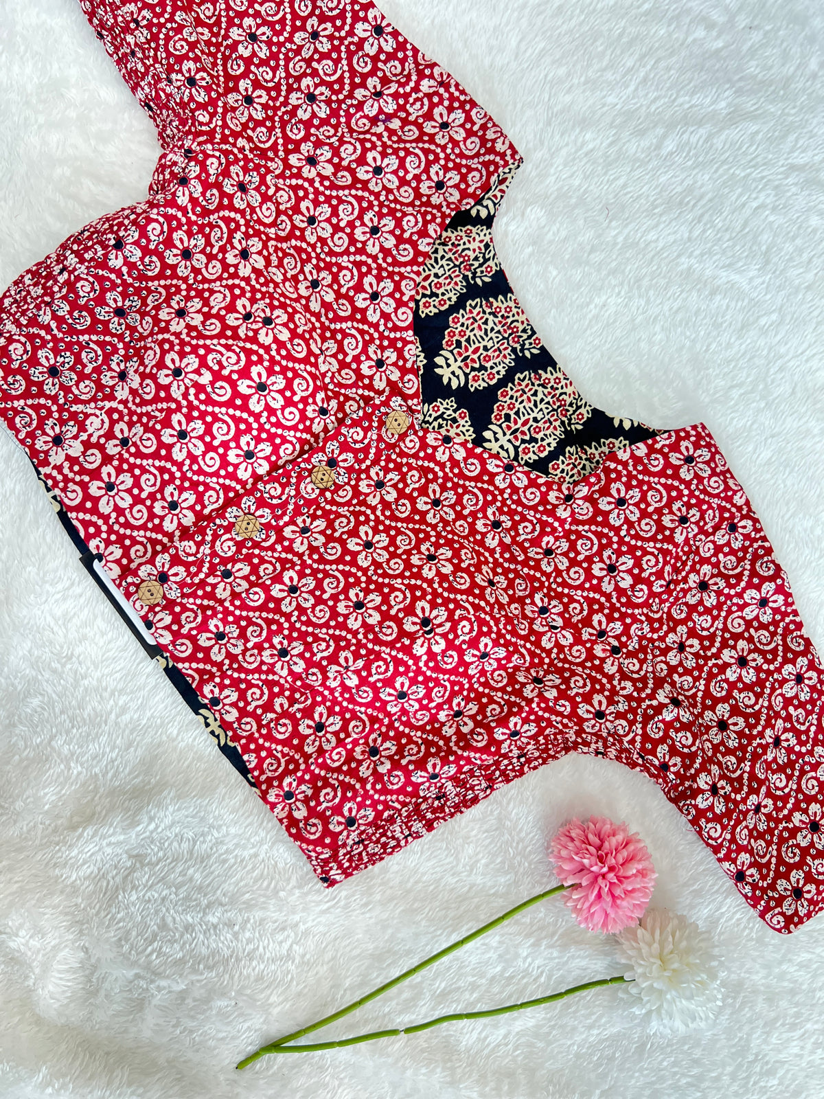 Reversible Printed Cotton Blouse | SAA121