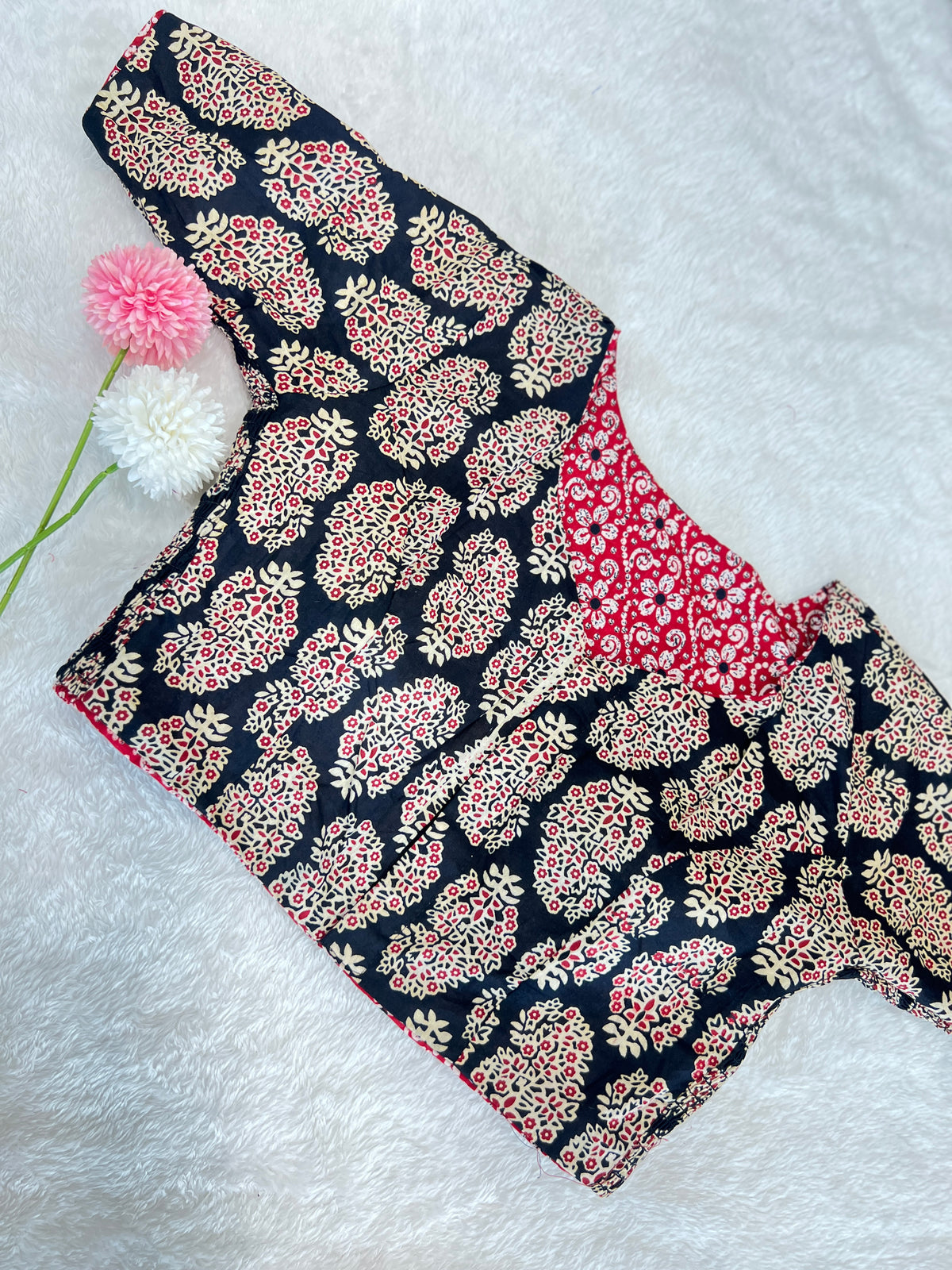 Reversible Printed Cotton Blouse | SAA121