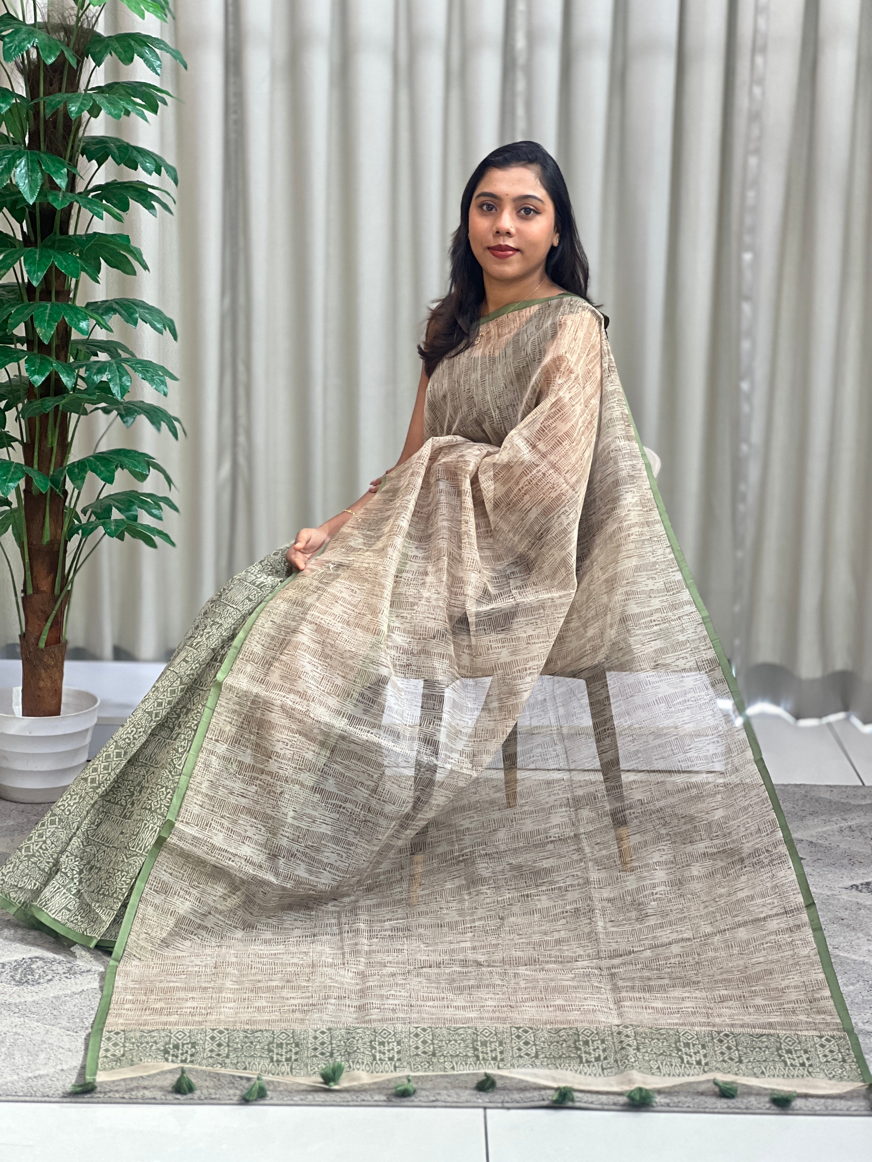Digital Printed Super Net Kota Saree | YNG1366