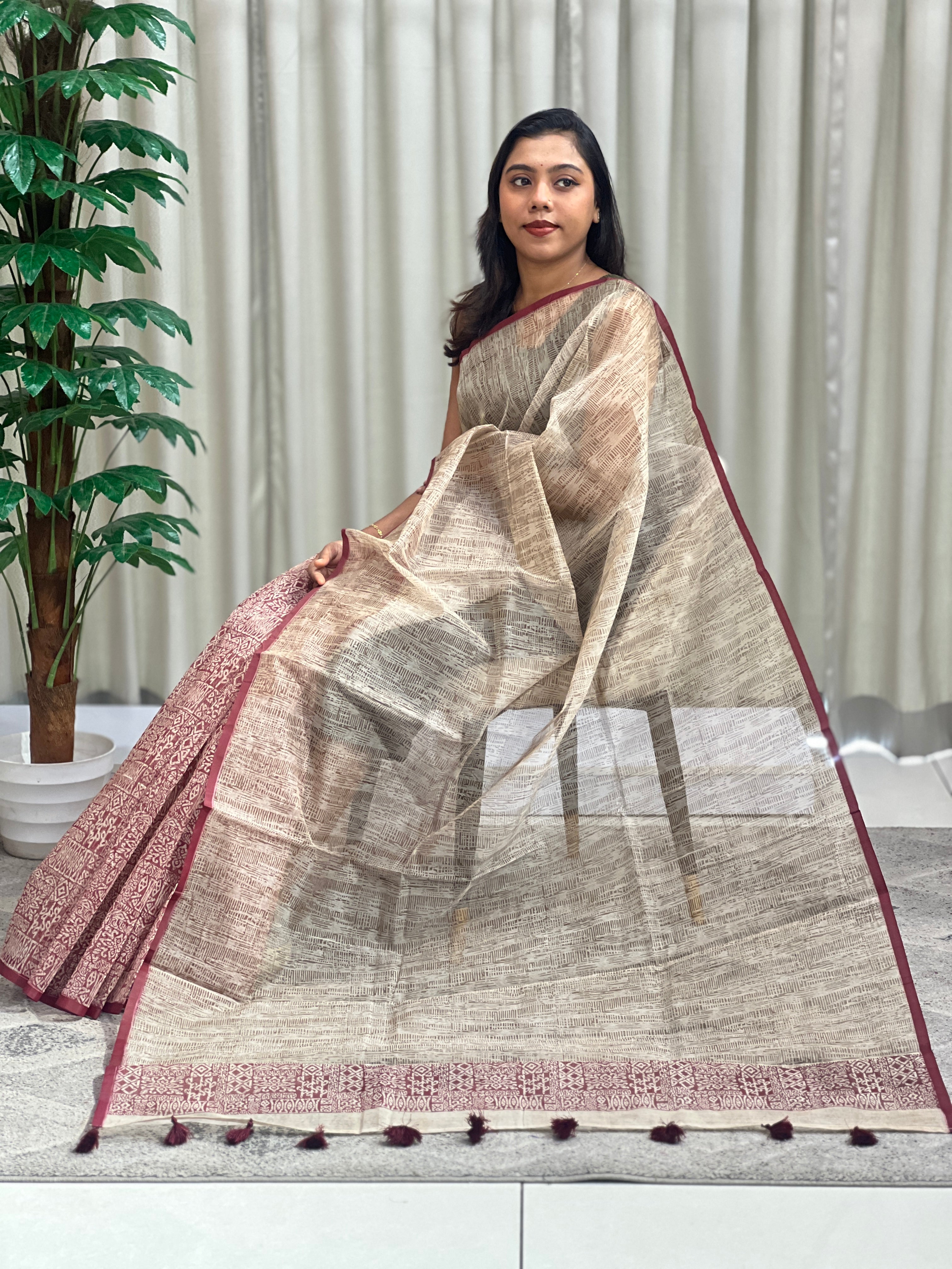 Digital Printed Super Net Kota Saree | YNG1369