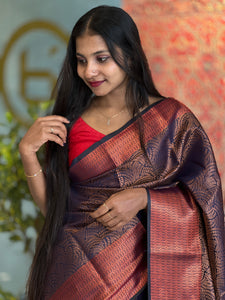 Brocade Weaving Semi Silk Saree | TR152