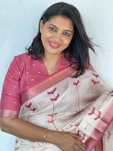 Digital Printed Semi Silk Saree | HT221